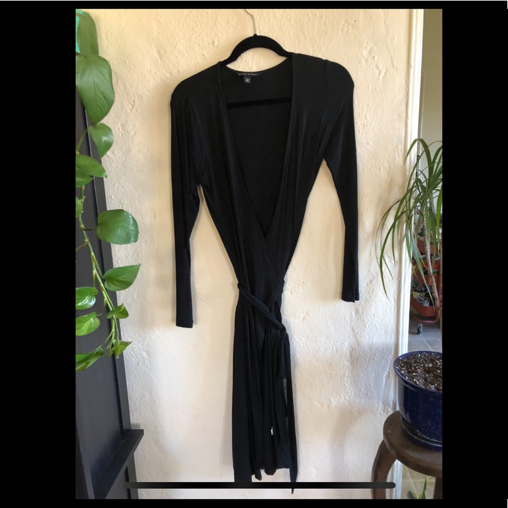 Banana Republic Black Wrap Dress